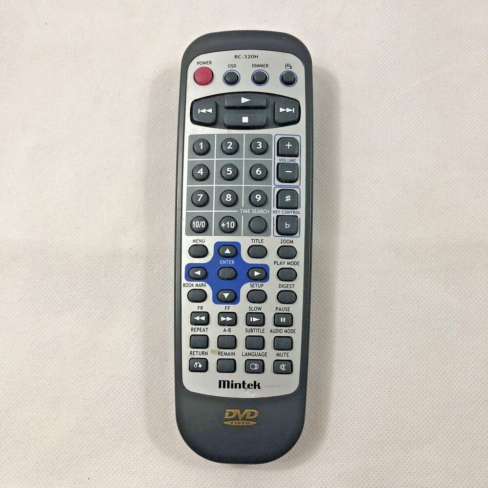 Mintek RC-320H DVD Player Remote Control DVD1500 DVD2110 DVD2580‎ DVD1600 OEM